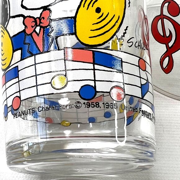 Snoopy Woodstock 4 oz Juice Glasses Set of 3 Sasaki Glass with Original Box - Picture 12 of 12